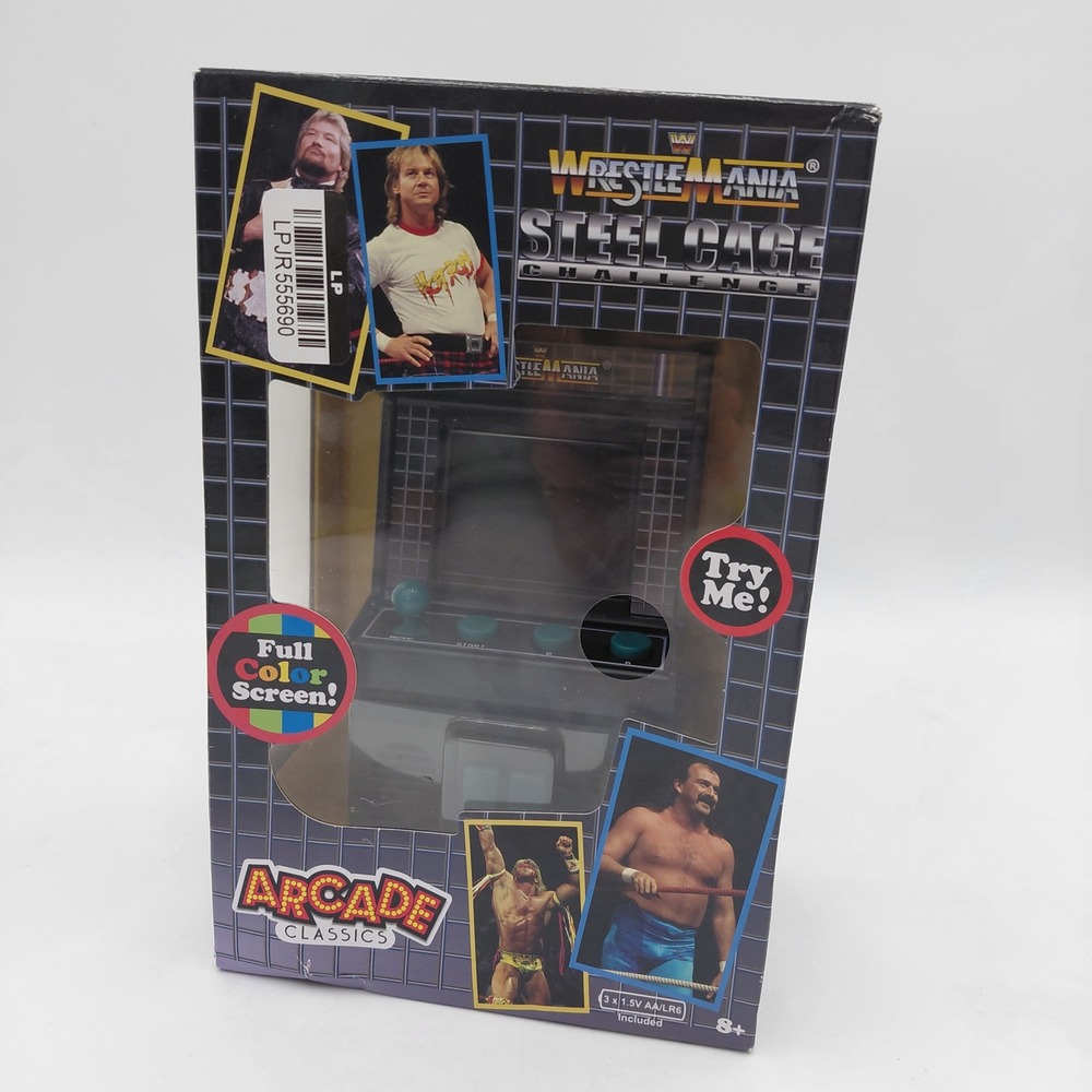 Basic Fun Arcade Classics WWE WrestleMania Steel Cage Challenge Mini Arcade Game